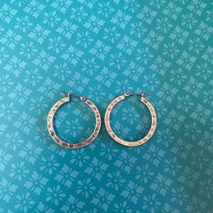 Lucky Brand silver hoops